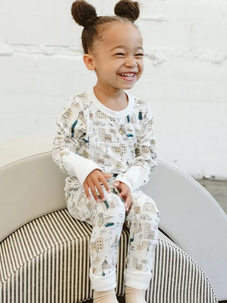 Viscose Bamboo + Organic Cotton Kids Jogger Set - Downtown