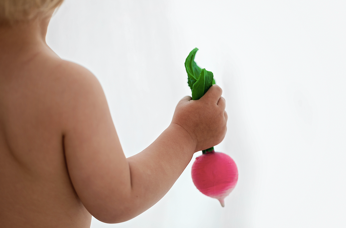 Ramona the Radish Natural Rubber Teether