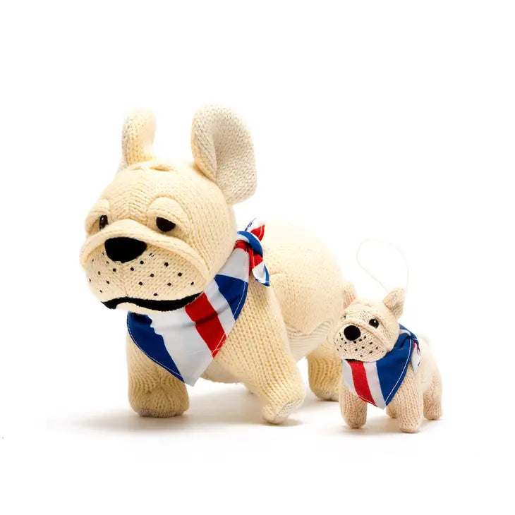 Knitted British Bulldog Ornament, Kids' Decor