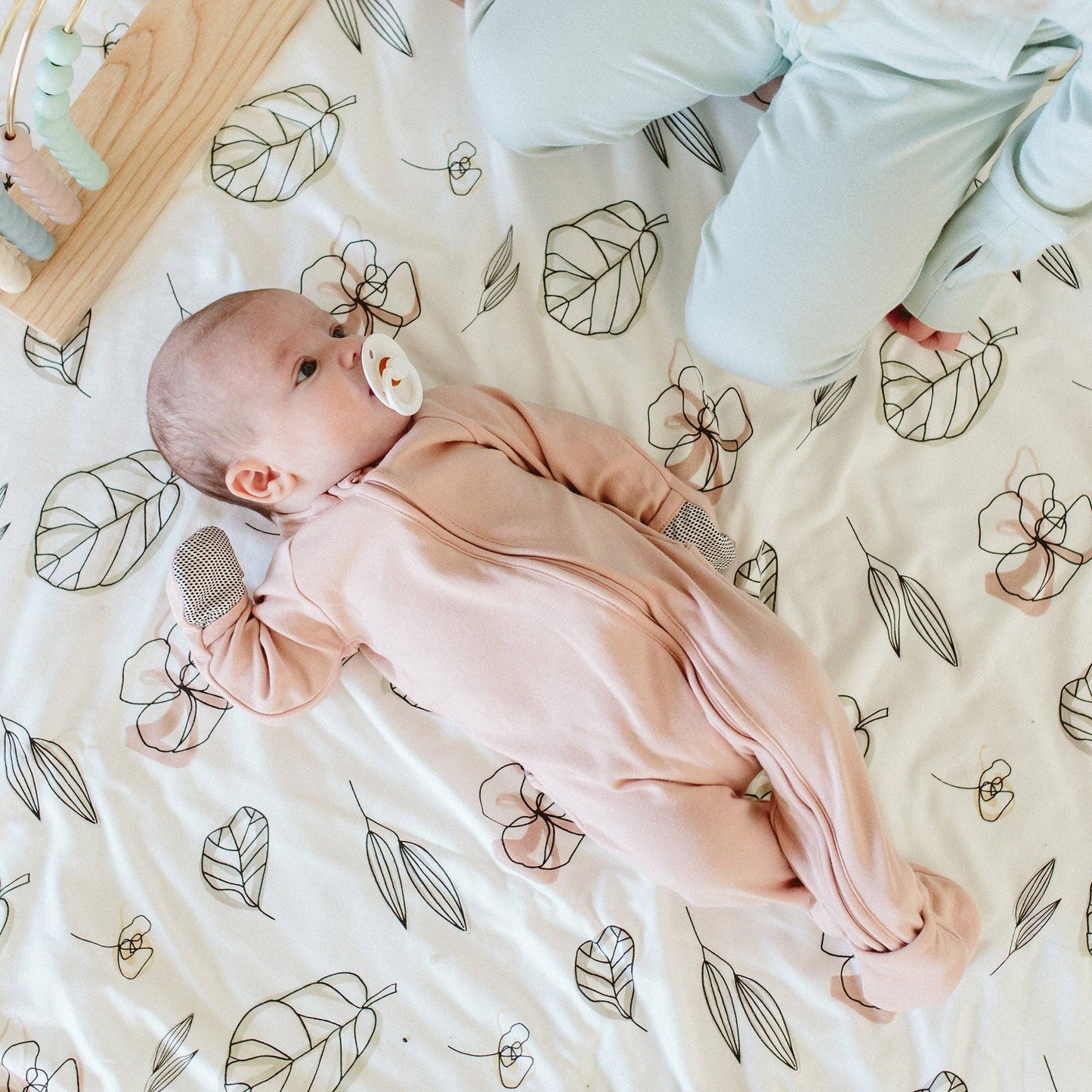 Viscose Bamboo + Organic Cotton Footie