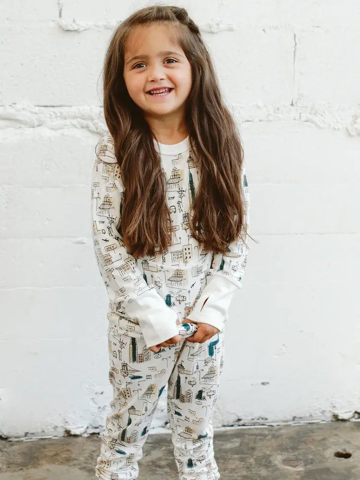 Viscose Bamboo + Organic Cotton Kids Jogger Set - Downtown