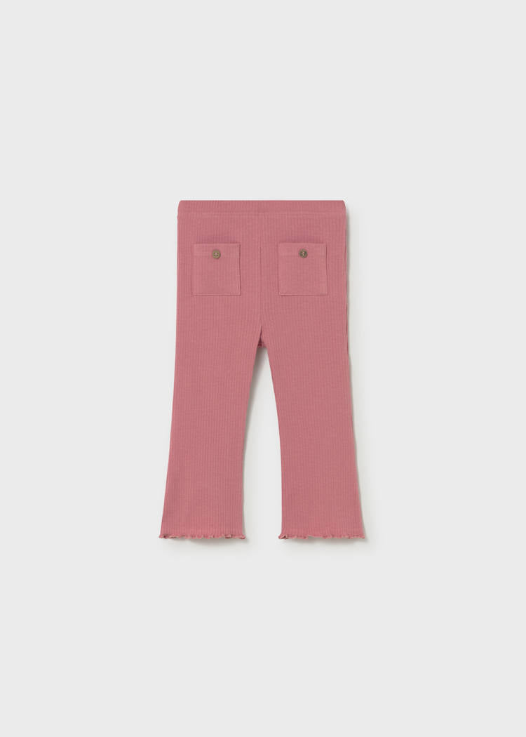 Baby Flare Rib Knit Leggings 1744