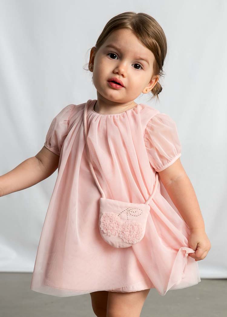 Baby Tulle Dress with Crossbody bag