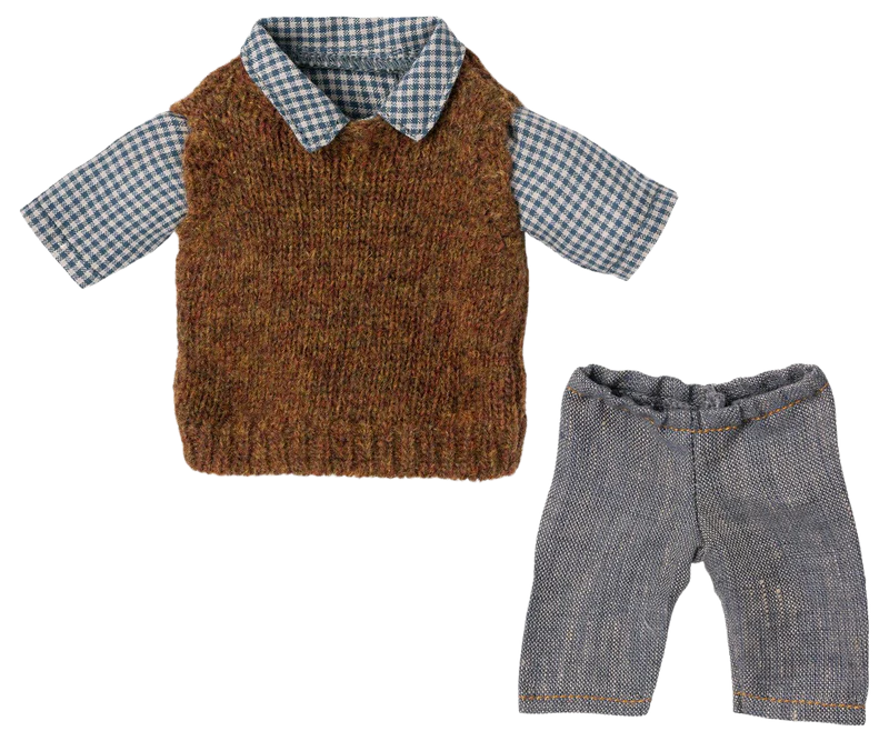 Shirt, Pullover and Pants for Teddy Dad