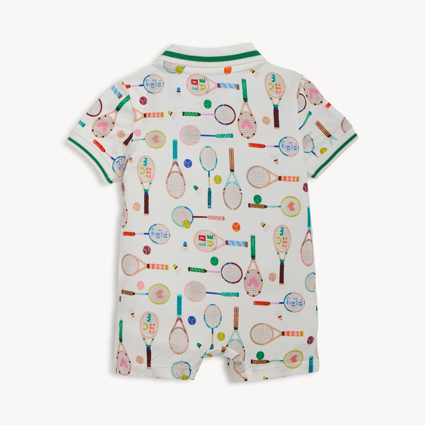 LOVE ALL MODAL MAGNETIC S/S SHORT POLO ROMPER
