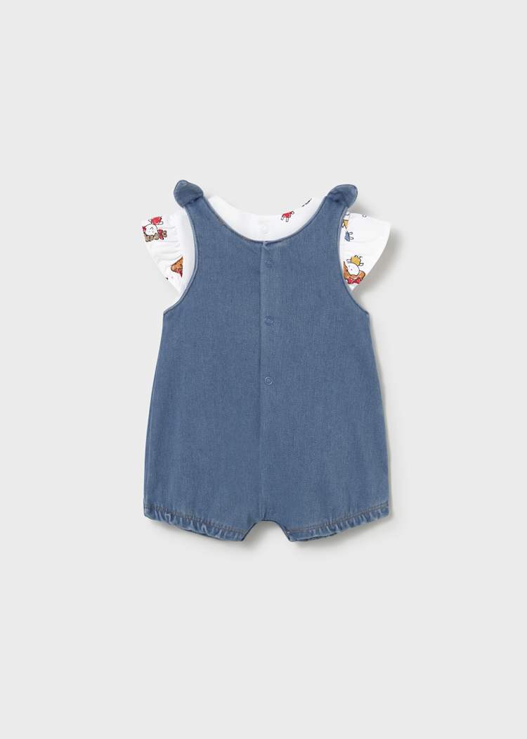 Newborn Dungaree and T-shirt Set