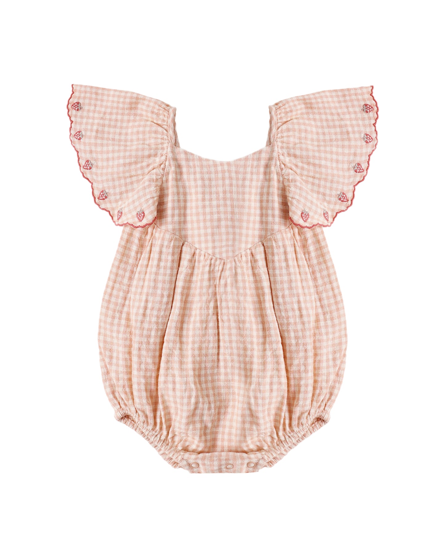 Roxy Romper|| Petal Gingham