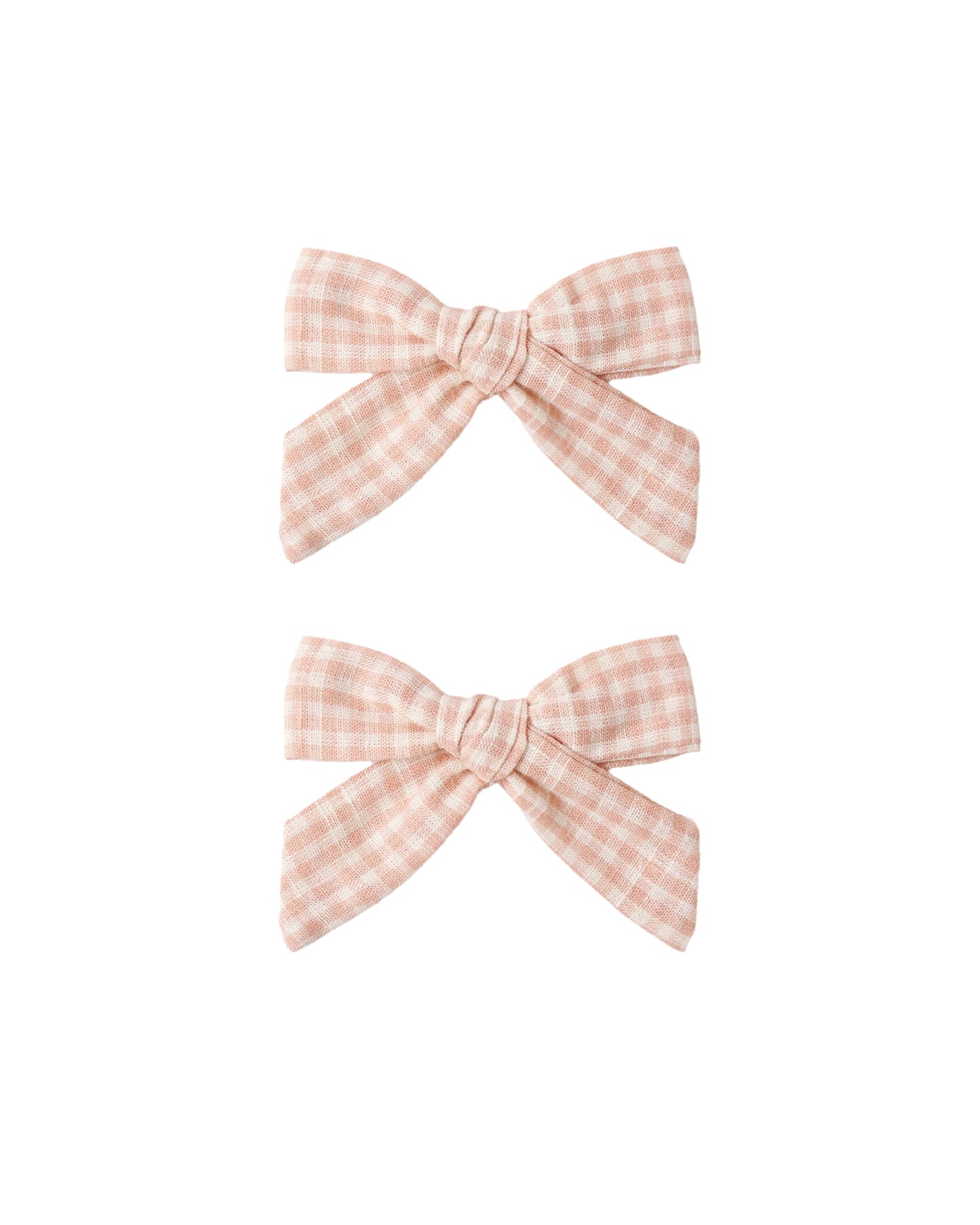 Bow Clip || Petal Gingham