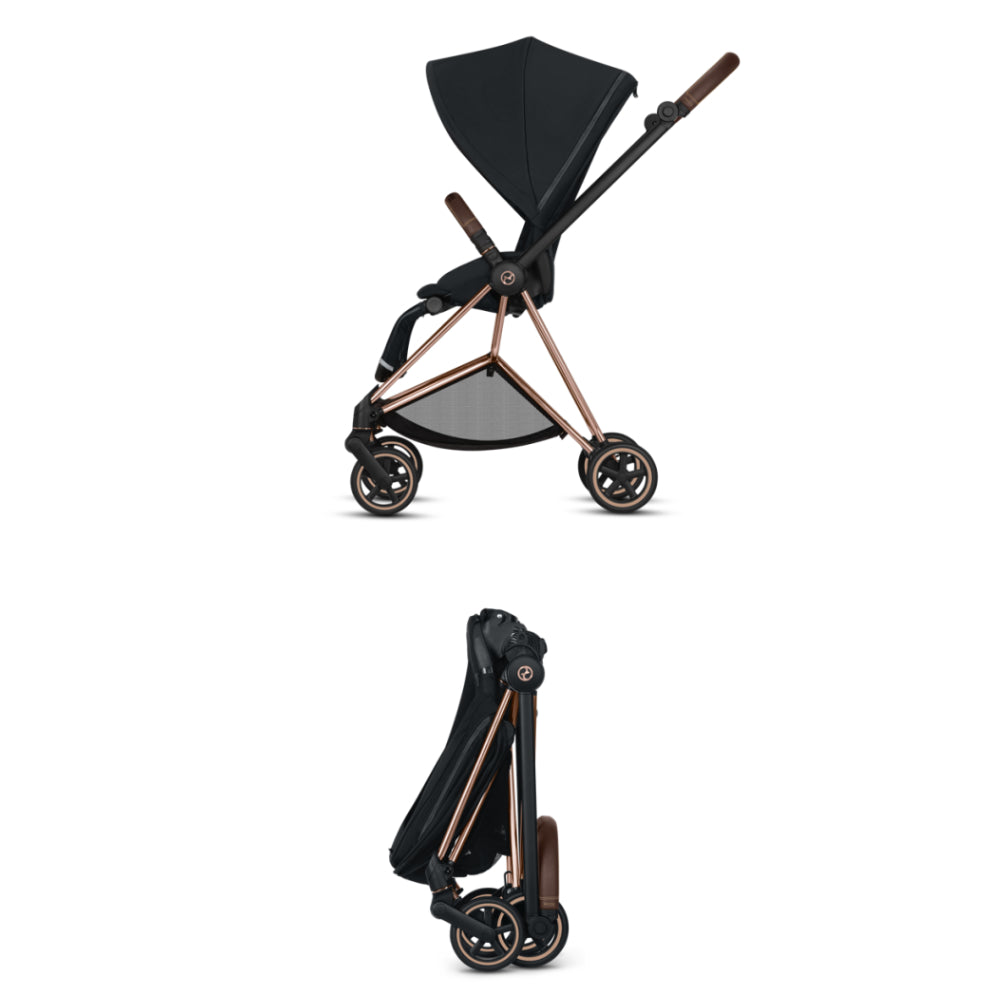 Cybex Mios 3 Stroller (One Box) - Rose Gold / Brown / Deep Black
