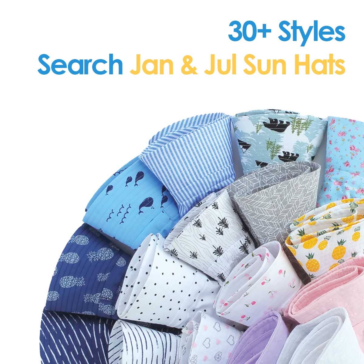 Cotton Floppy Sun Hat | Retro Rose