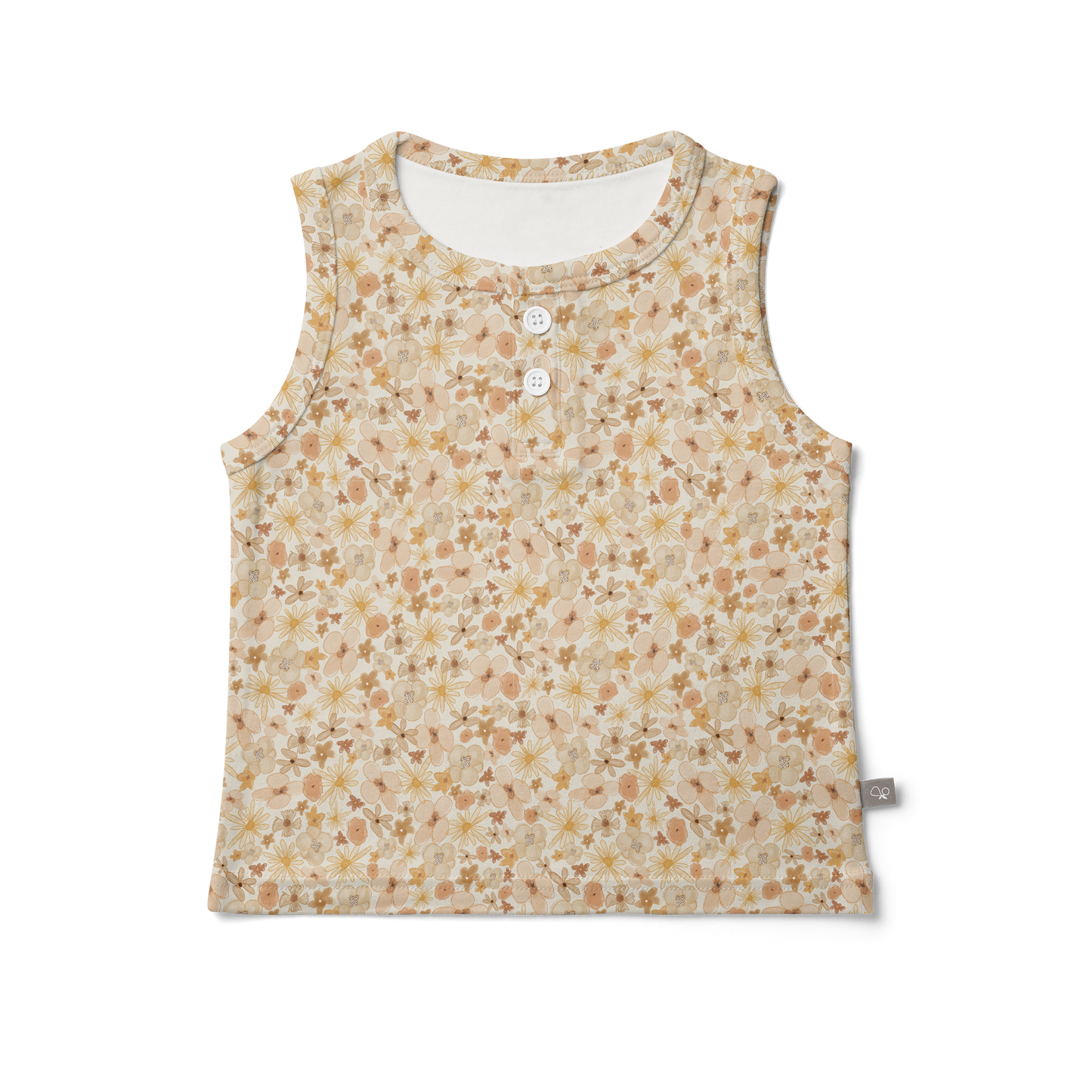 Viscose Organic Cotton Tank Top - Wildflowers