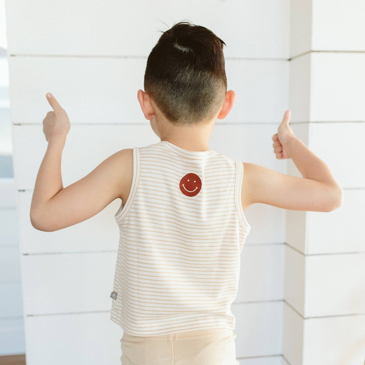 Viscose Organic Cotton Tank Top - Happy Stripe