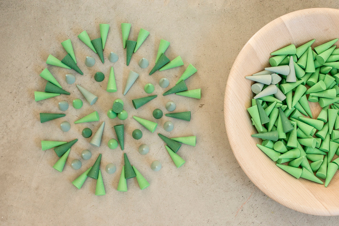 Mandala Cones Green (Grapat)