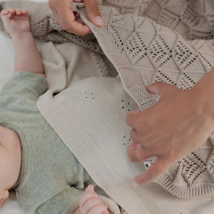 BIBS Knitted Blanket Pointelle