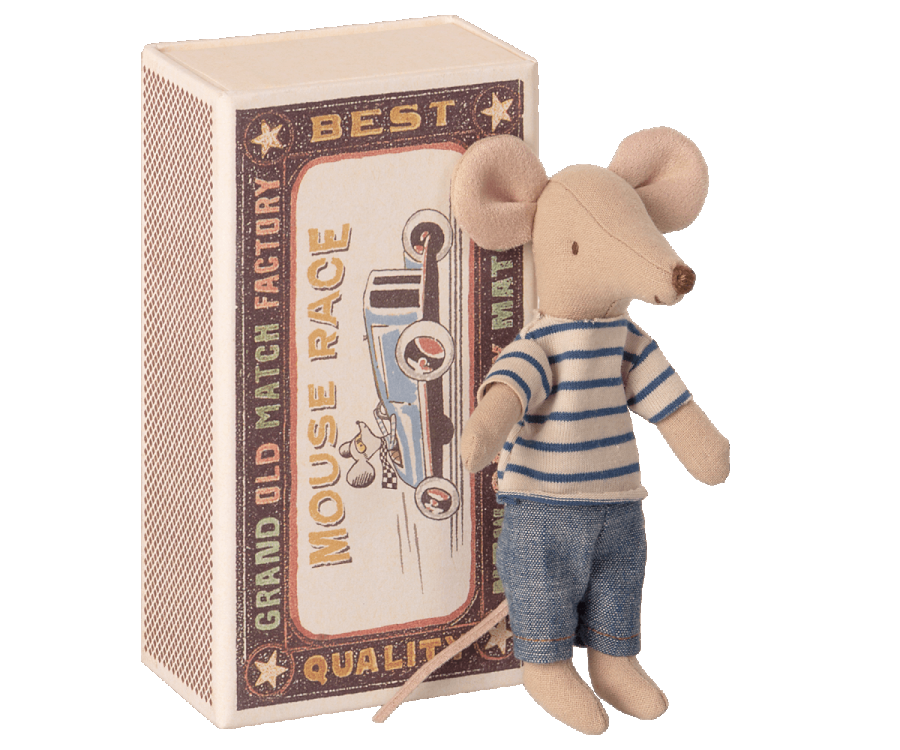 Big brother mouse in matchbox