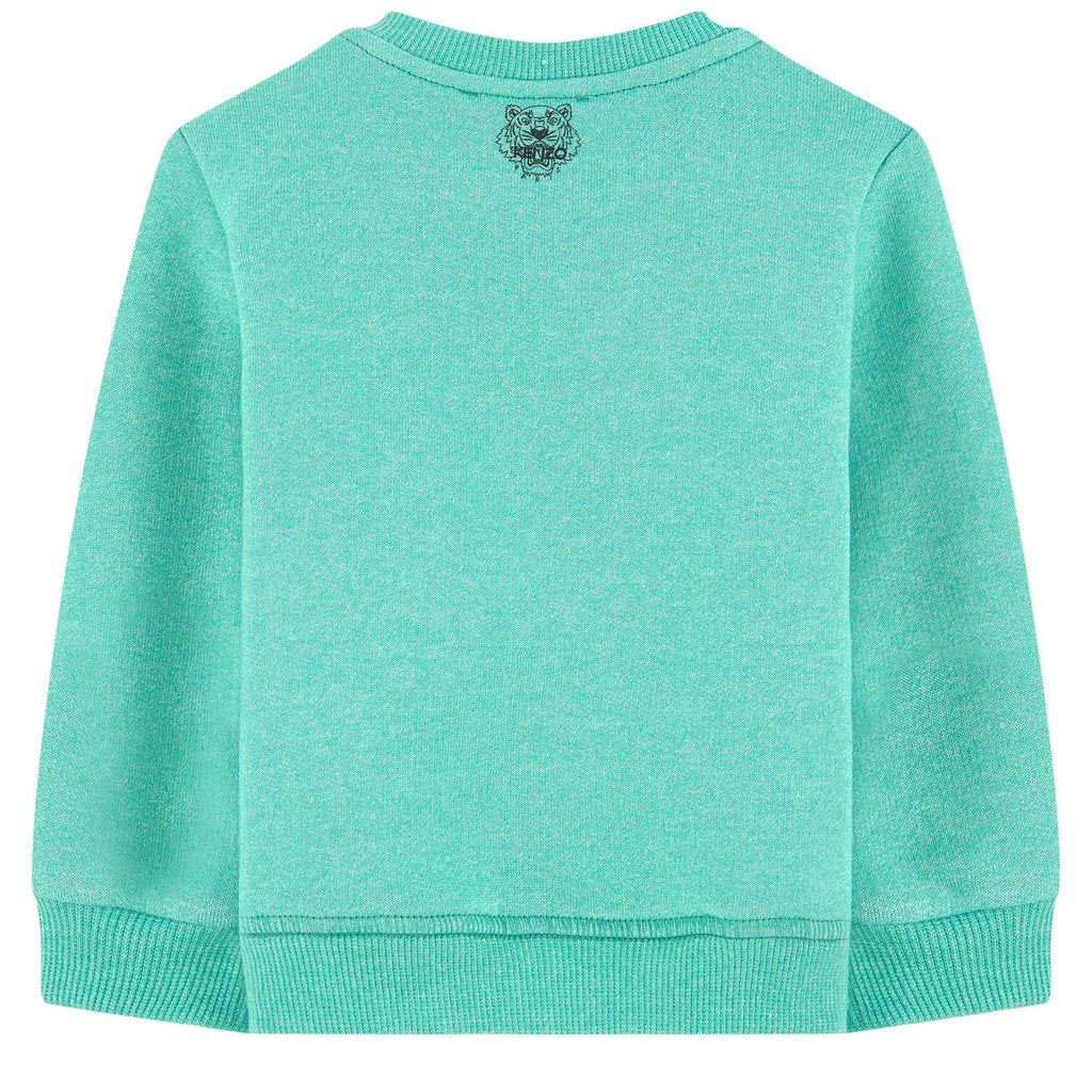 Kenzo Kids Mint Green Eyes Sweatshirt