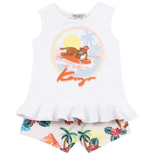 Kenzo Kids 'Hawai' Print Short Set