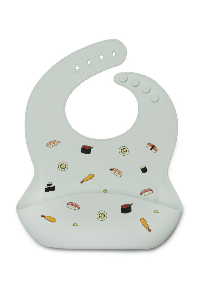Loulou Lollipop Silicone Bib Printed