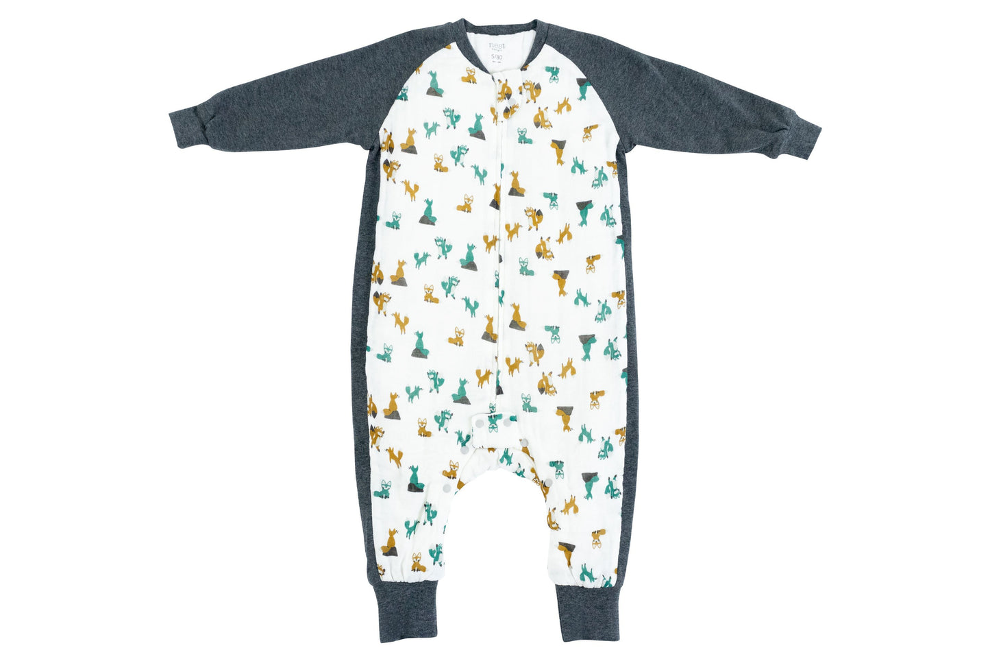 Raglan Bamboo Long Sleeve Sleep Suit 2.5 TOG