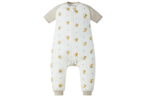 SS23 Raglan Bamboo Pima Short Sleeve Footed Sleep Bag 0.6 TOG