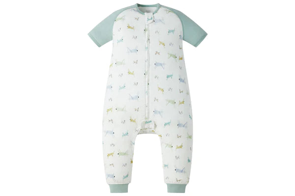 SS23 Raglan Bamboo Pima Short Sleeve Footed Sleep Bag 0.6 TOG