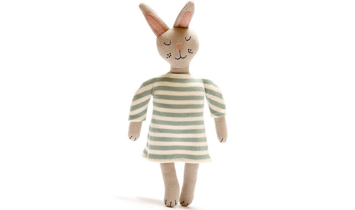Organic Cotton Knitted Bunny Doll