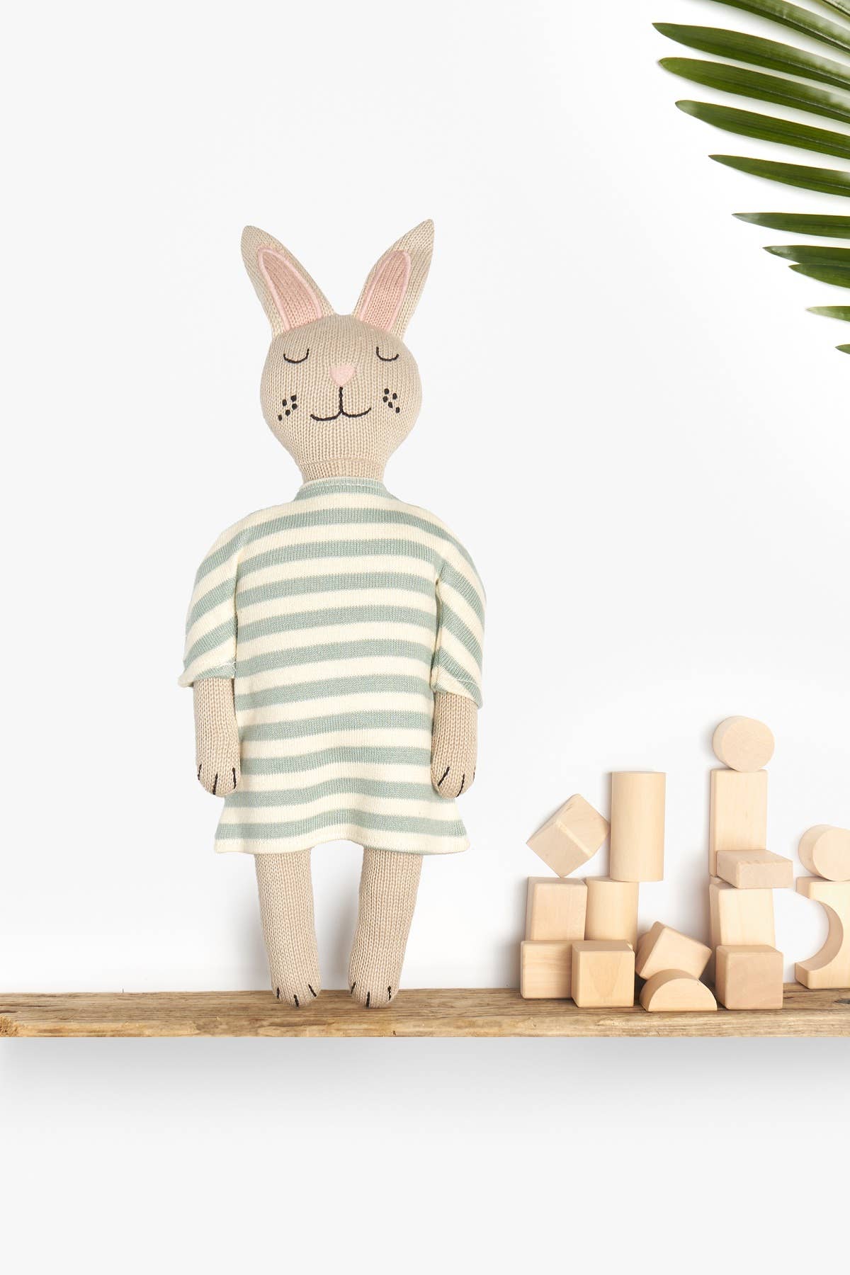 Organic Cotton Knitted Bunny Doll