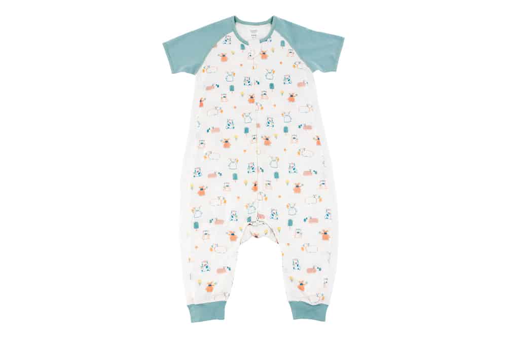 Raglan Bamboo Pima Short Sleeve Sleep Suit 0.6 TOG