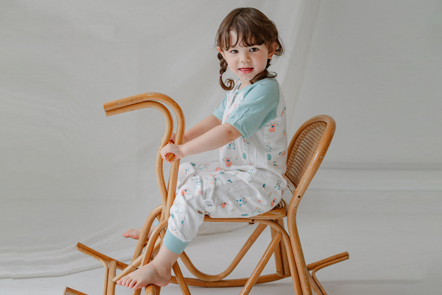 Raglan Bamboo Pima Short Sleeve Sleep Suit 0.6 TOG