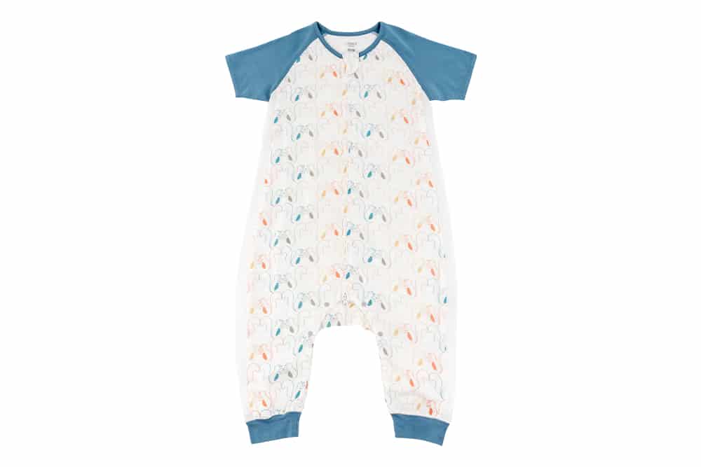 Raglan Bamboo Pima Short Sleeve Sleep Suit 0.6 TOG