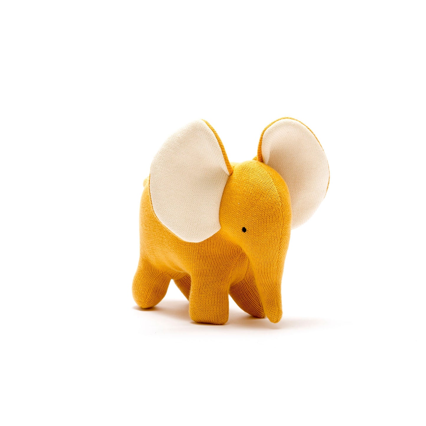 Organic Cotton Mustard Elephant Plush Toy