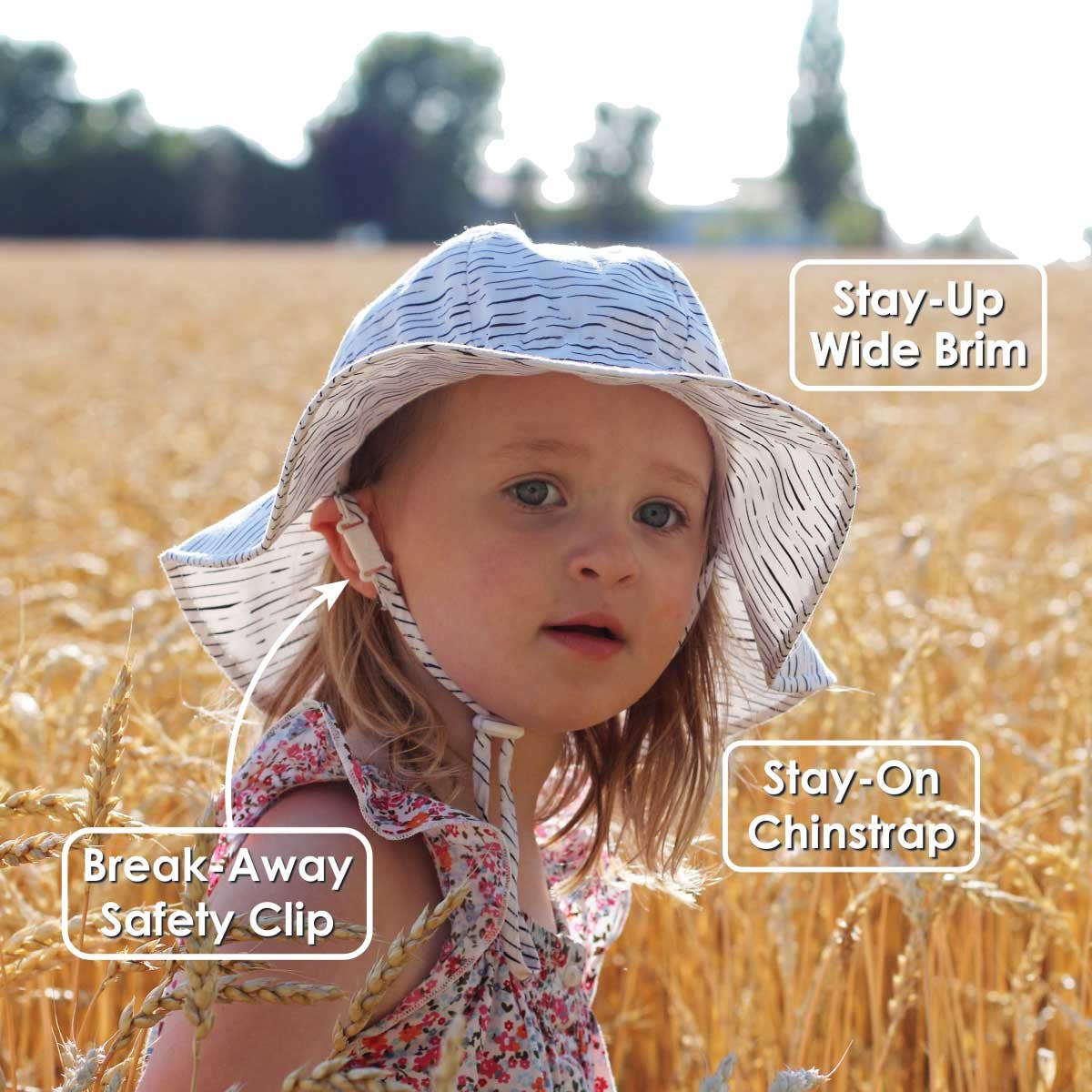 Cotton Floppy Sun Hat | Retro Rose