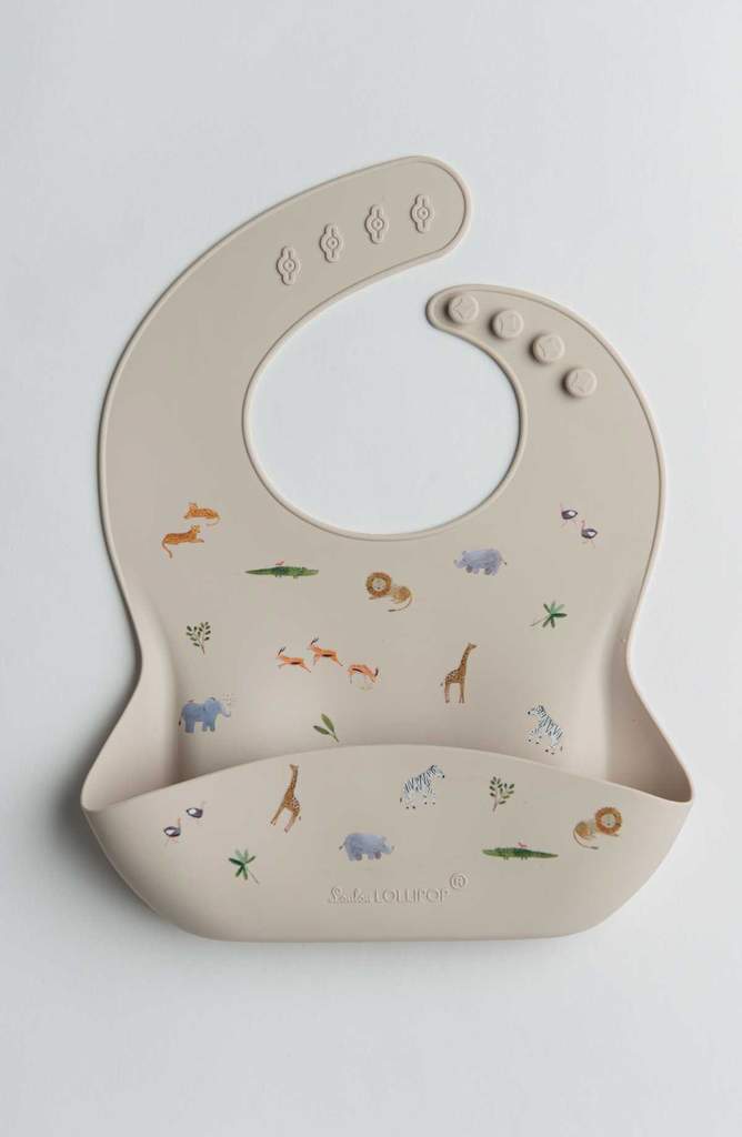 Loulou Lollipop Silicone Bib Printed