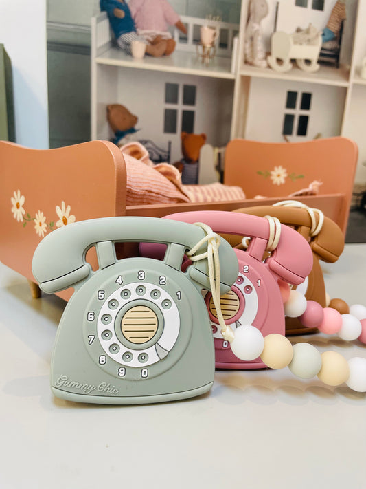 Rotary Dial Phone || Clip on Teether