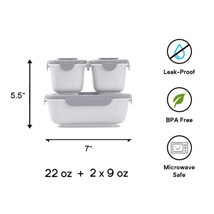 Omiego Bio 3 Container Food Storage Set