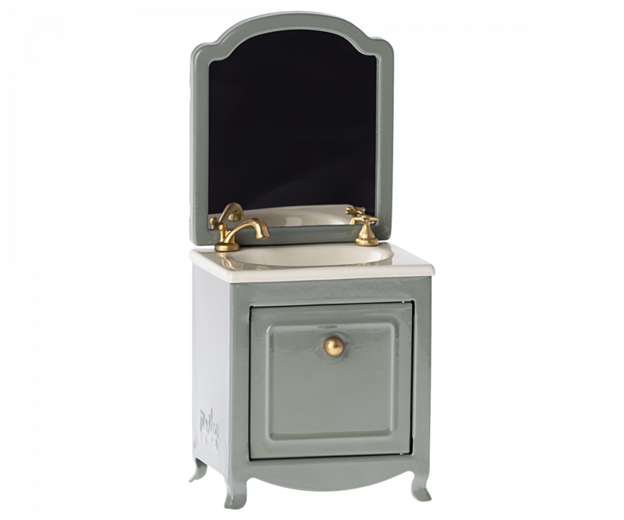 Sink dresser w. mirror, Mouse - Dark mint