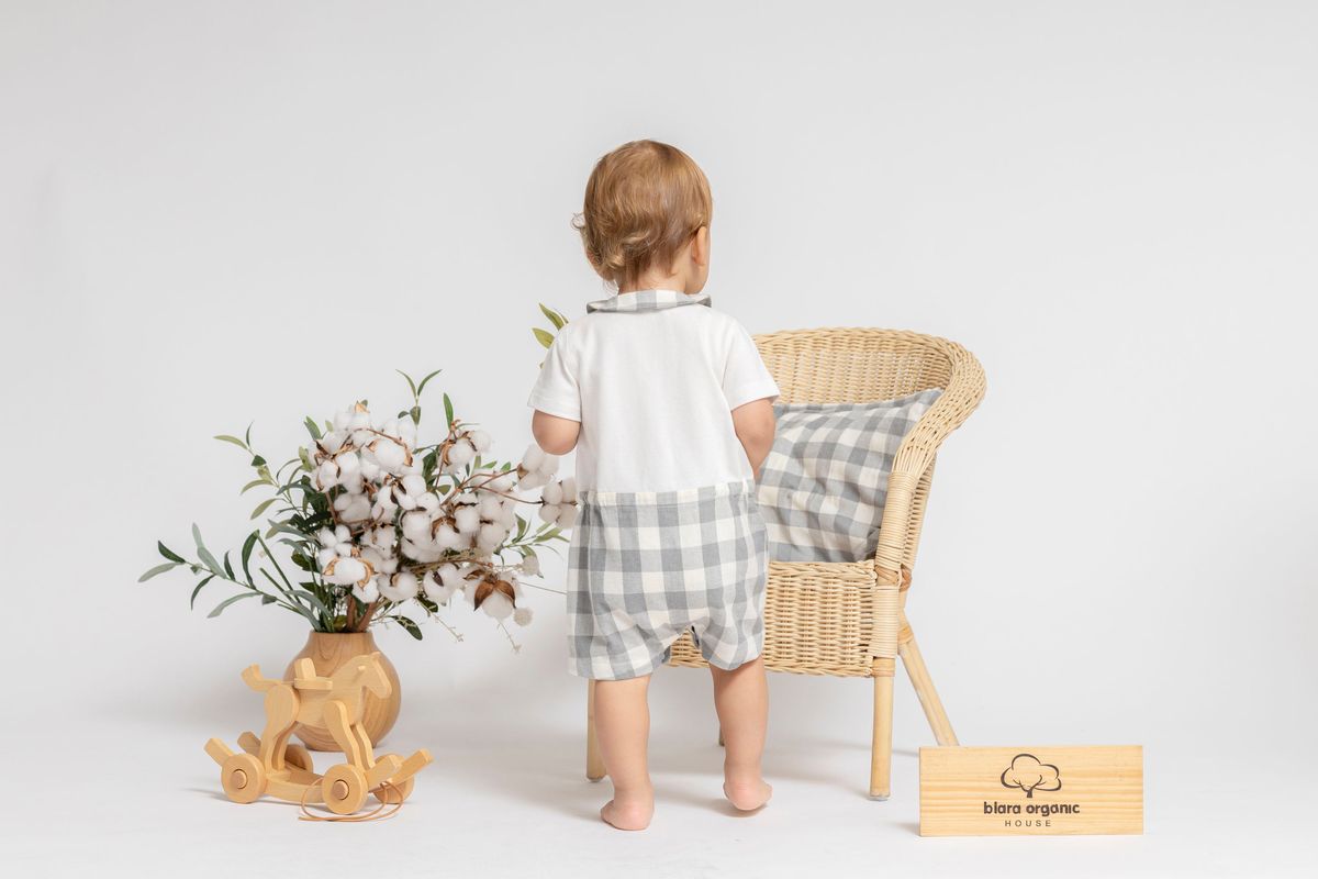 Short Sleeve Shirt Collar Romper