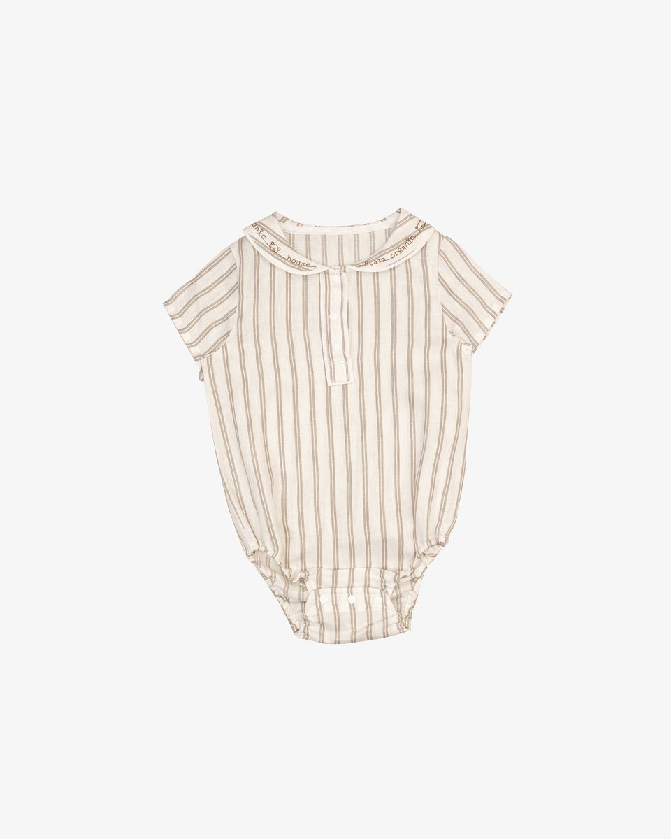 Linen Collar Bodysuit