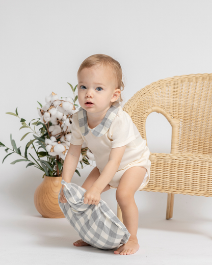 Organic Baby Gift Set | Short Sleeve Bodysuit + Mittens