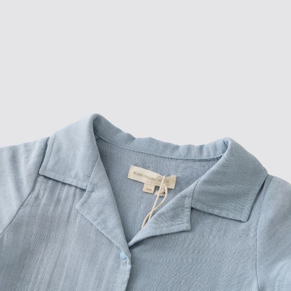 Short Sleeve Cuban Collar Romper