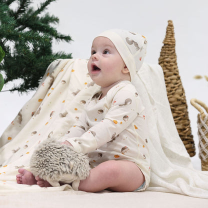 Blara Organics Envelope Long Sleeve Bodysuit - Forest Friends