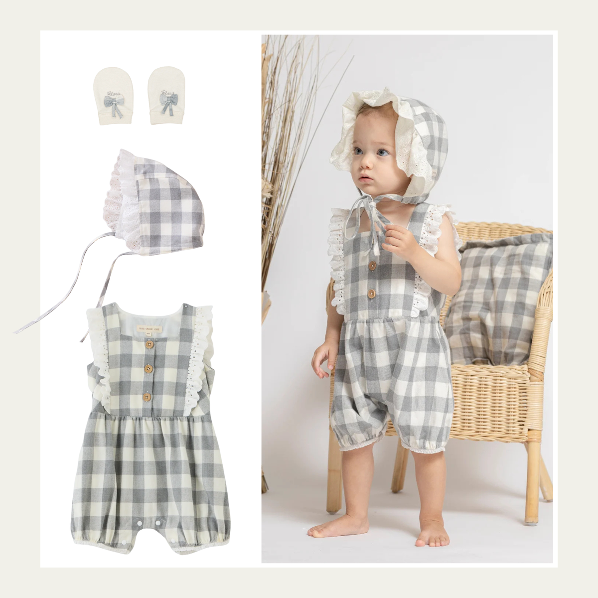 Sleeveless Lace Romper Gift Set