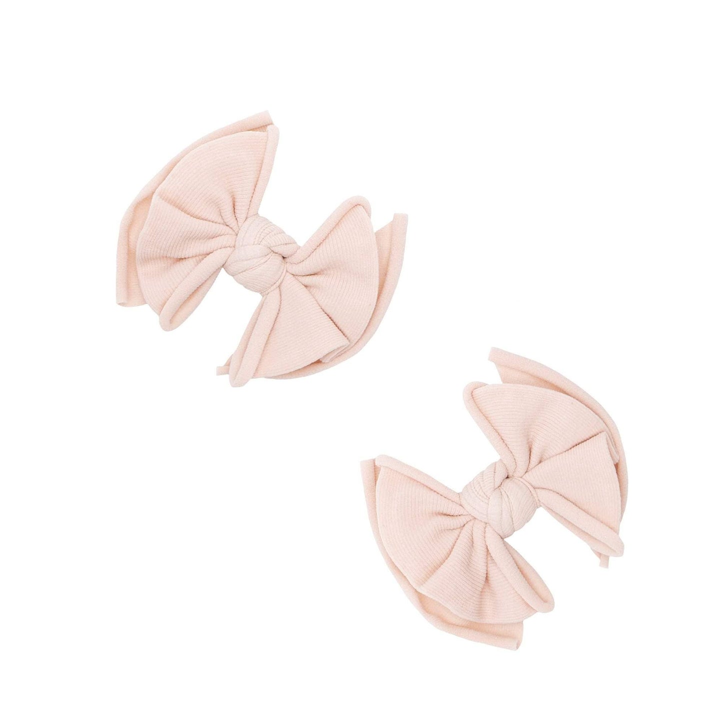 Baby Bling® 2-Pack Baby FAB® Clips soft nylon bow hair clips