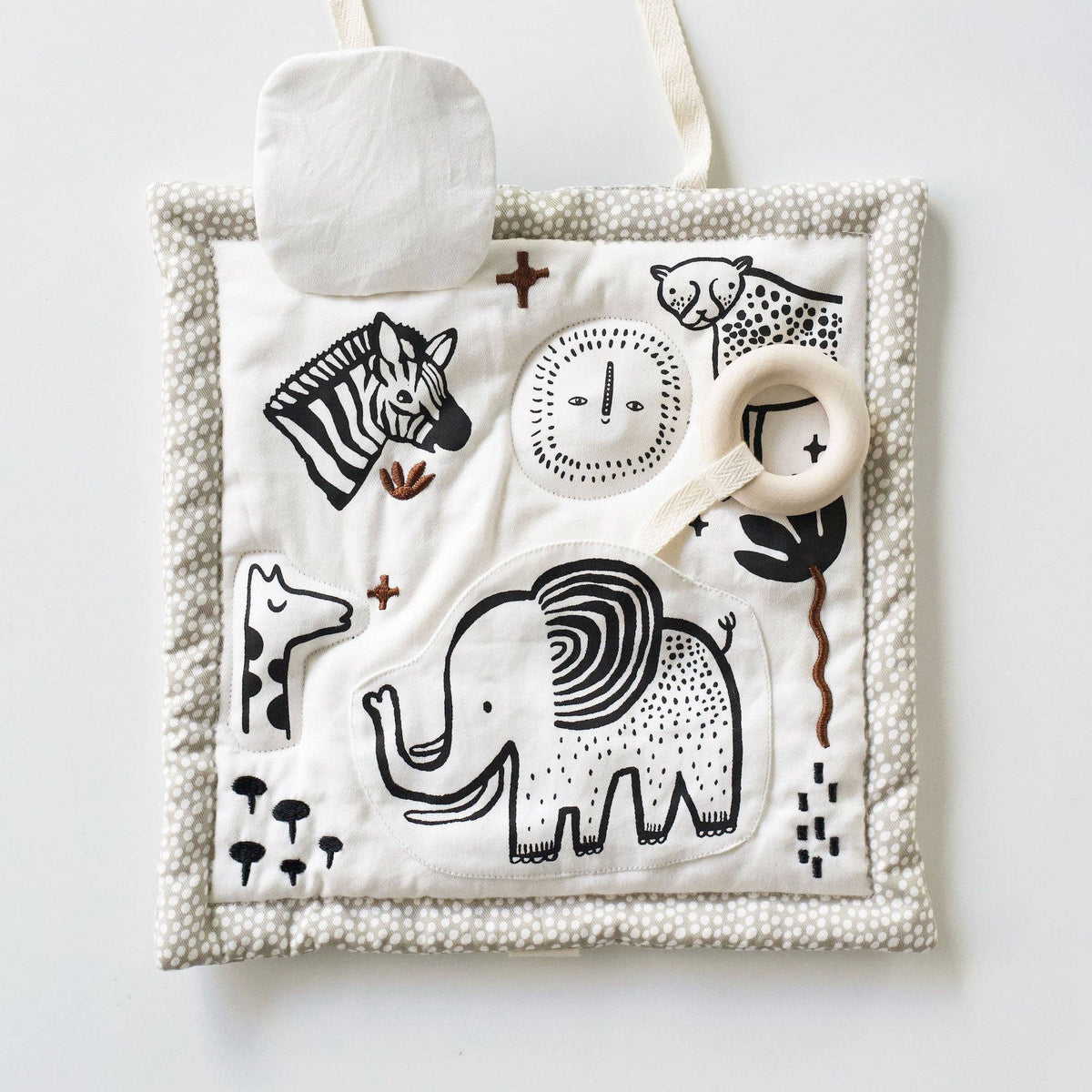 Organic Activity Pad for Baby - Safari Animals
