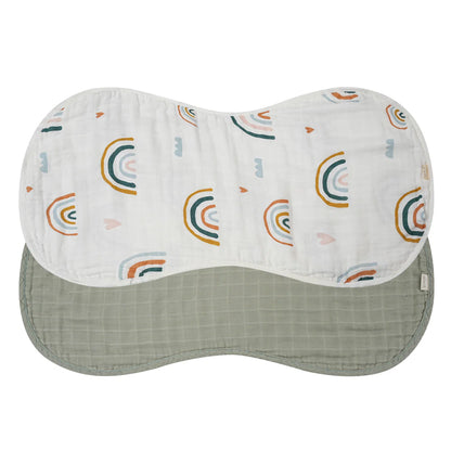 Bamboo Muslin Burp Cloth Set 2-Pack