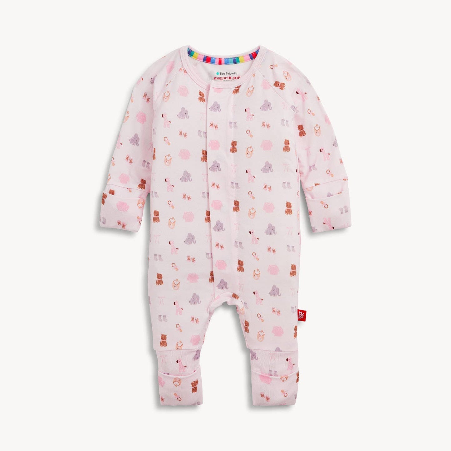 NURSERY NOSTALGIA PINK MODAL CONV COVERALL