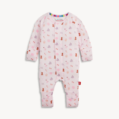 NURSERY NOSTALGIA PINK MODAL CONV COVERALL