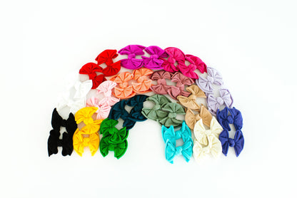 Baby Bling® 2-Pack Baby FAB® Clips soft nylon bow hair clips