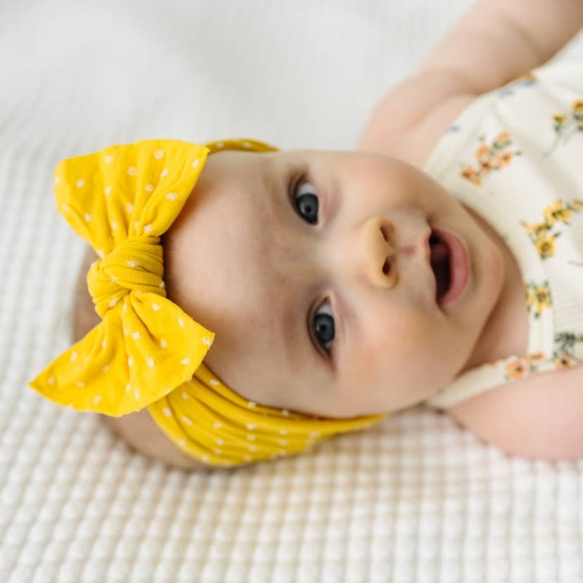 Baby Bling® Shabby Dot Knot soft nylon headband
