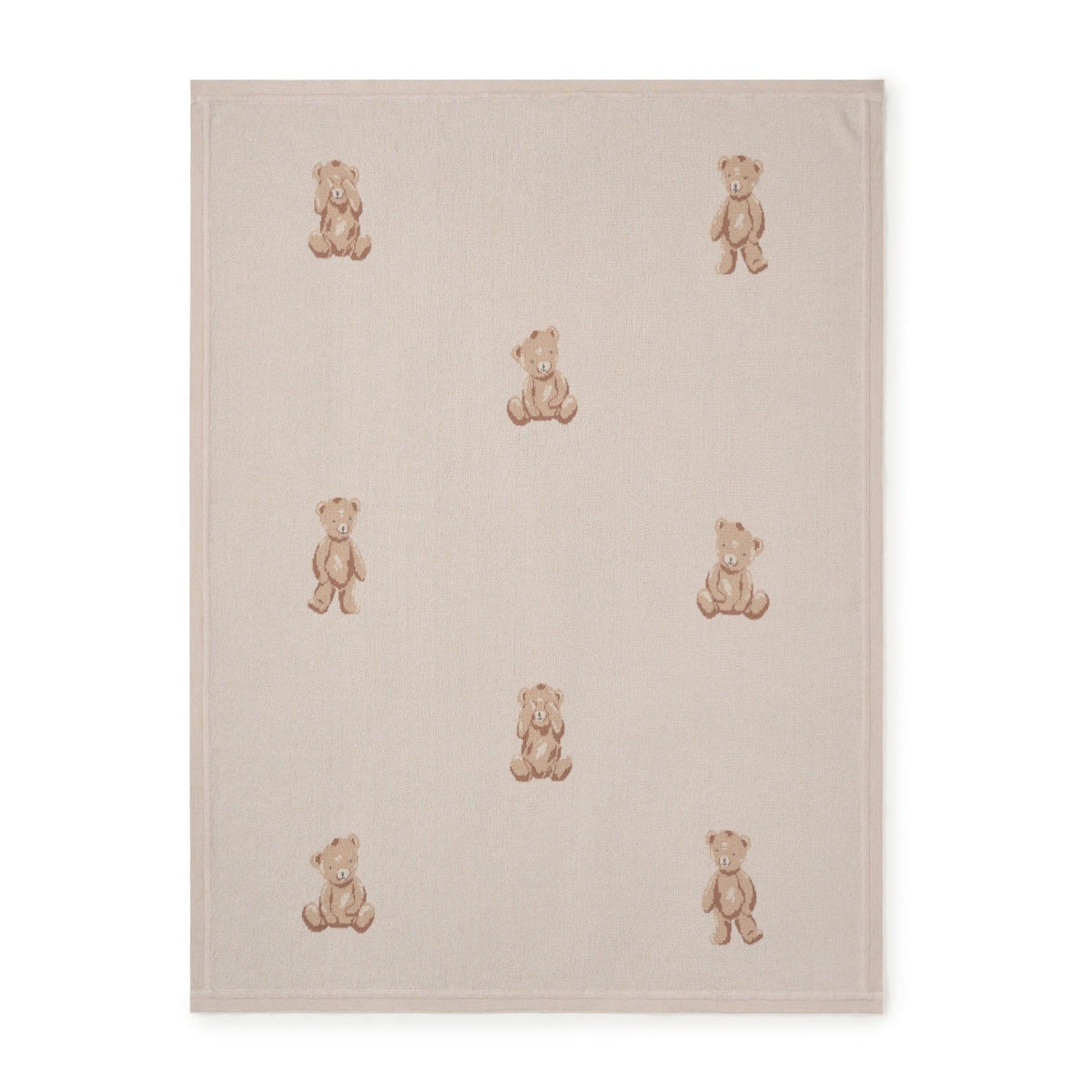 Elegant Baby TEDDY BEAR KNIT BABY BLANKET